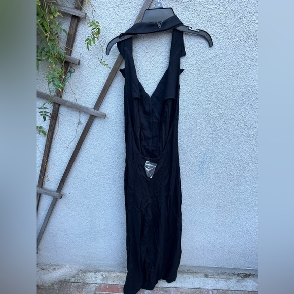 NWT Vanessa Mooney Cassie Black Jumpsuit Romper Pant Suit Jumper - Picture 7 of 7